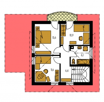 Mirror image | Floor plan of second floor - PREMIER 62